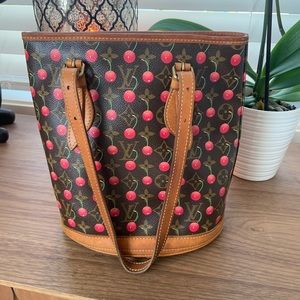 Louis Vuitton Limited Edition Cerise Bucket Bag